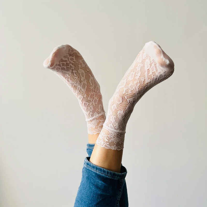 NINA Blanc, Chaussettes Sockette