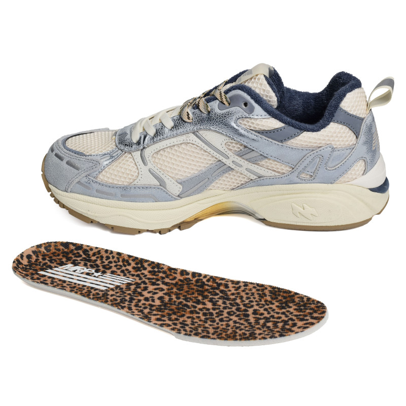 MELROSE Bleu Métallisé, Baskets running MRP Star