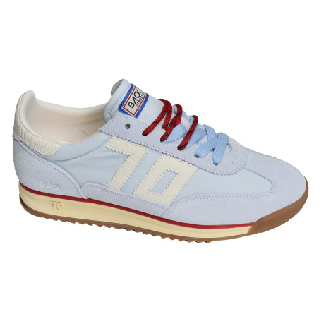 JOGGER SPONGY NYLON Bleu Ciel, Baskets running Back 70