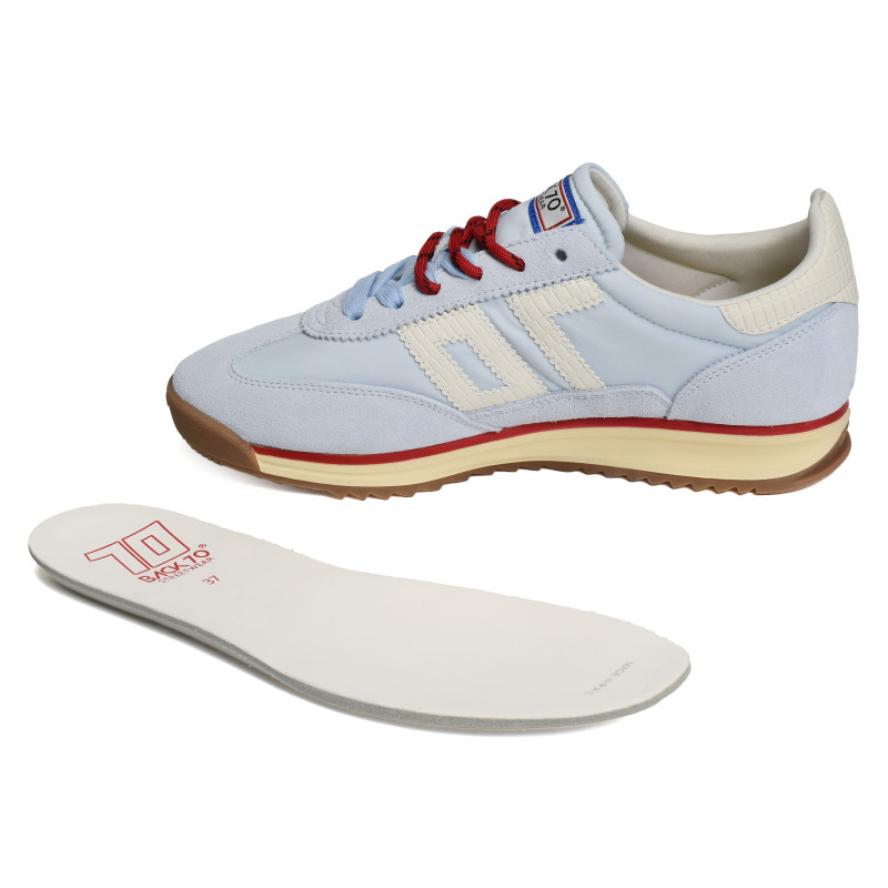 JOGGER SPONGY NYLON Bleu Ciel, Baskets running Back 70