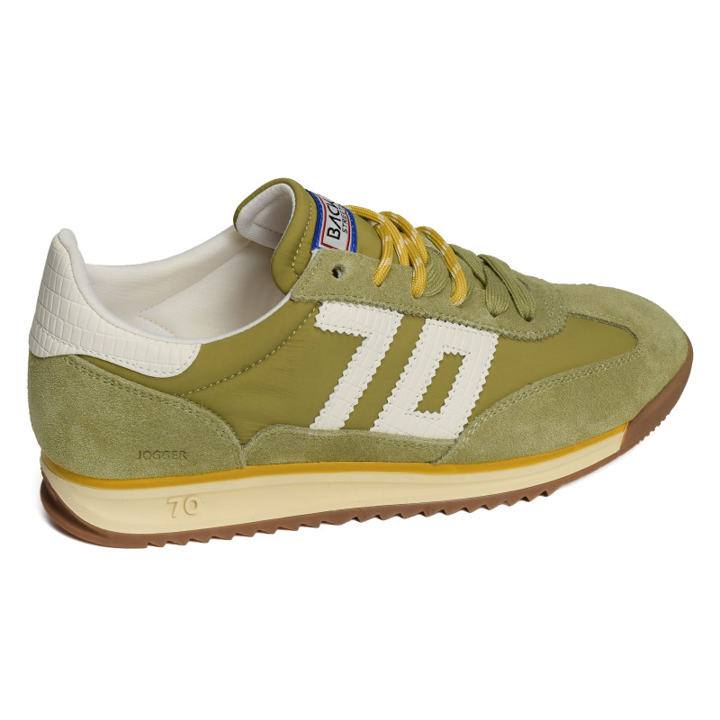JOGGER SPONGY NYLON Olive, Baskets running Back 70