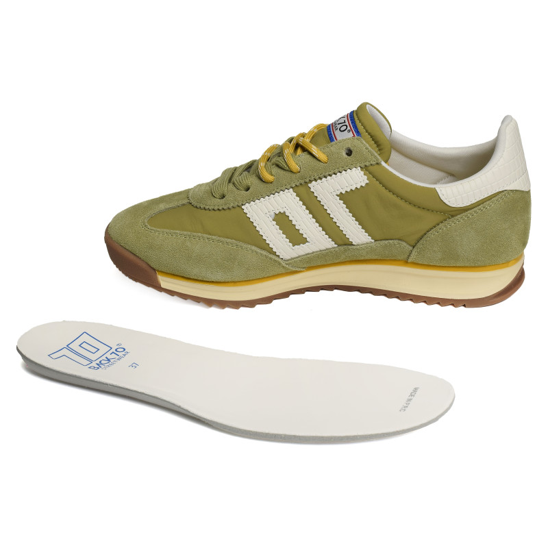 JOGGER SPONGY NYLON Olive, Baskets running Back 70