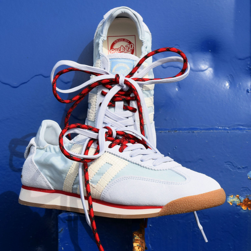 ROCKET COTTON Bleu Ciel, Baskets Mode Back 70