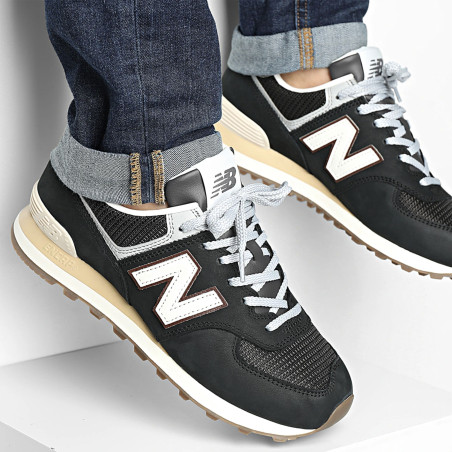 U574 Noir Marron, Sneakers basses New Balance