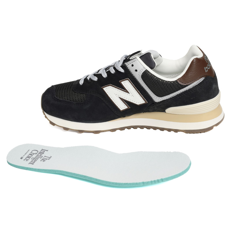 U574 Noir Marron, Sneakers basses New Balance