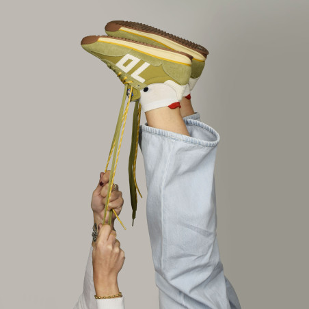 JOGGER SPONGY NYLON Olive, Baskets running Back 70