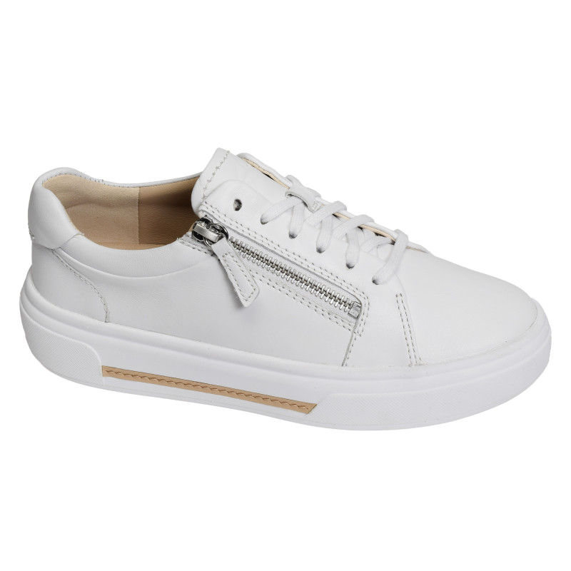 HOLLYROSE ZIP Blanc, Sneakers basses Clarks