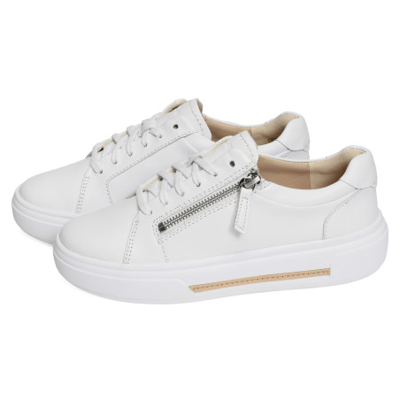 HOLLYROSE ZIP Blanc, Sneakers basses Clarks