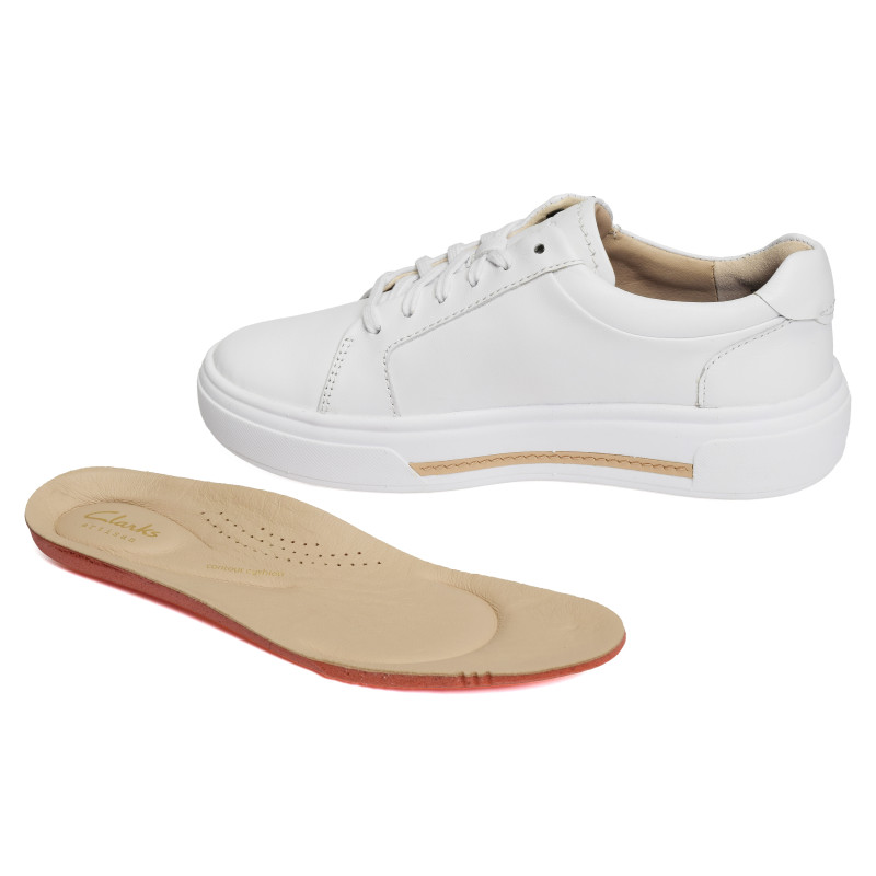 HOLLYROSE ZIP Blanc, Sneakers basses Clarks