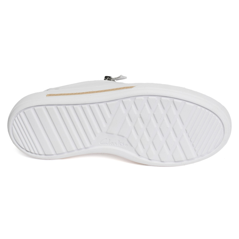 HOLLYROSE ZIP Blanc, Sneakers basses Clarks