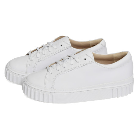 MAYHILL WALK Blanc, Sneakers basses Clarks