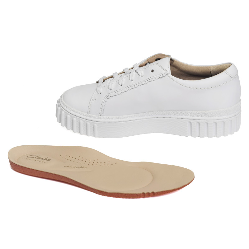 MAYHILL WALK Blanc, Sneakers basses Clarks
