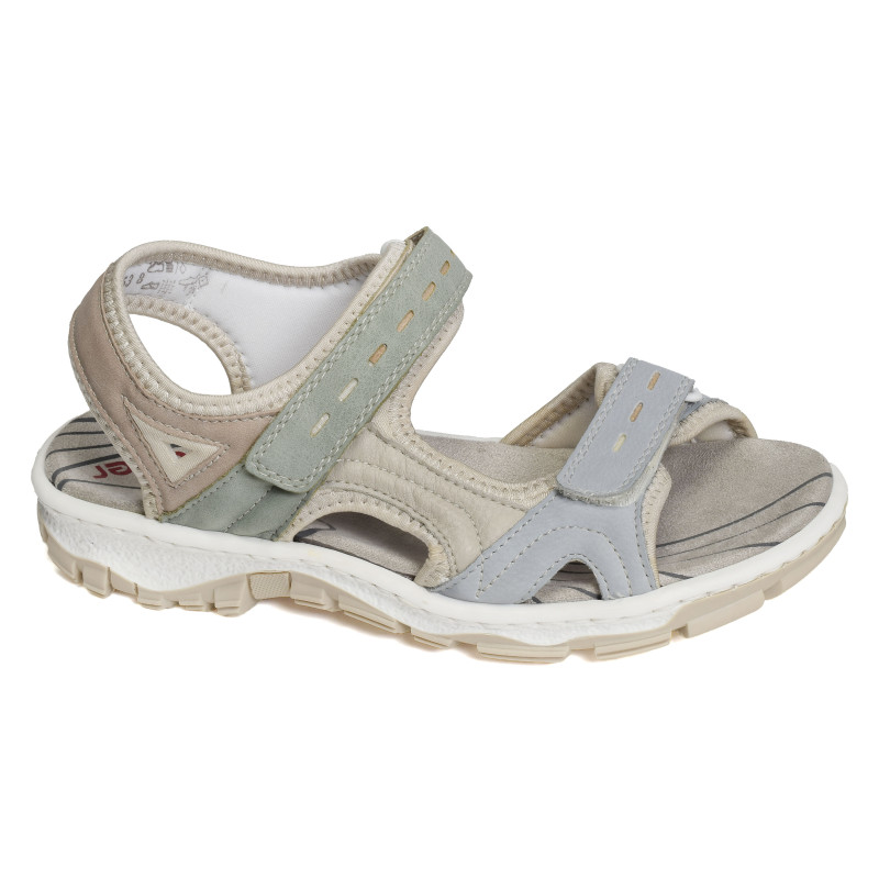 68866 Multicolore, Sandales plates Rieker