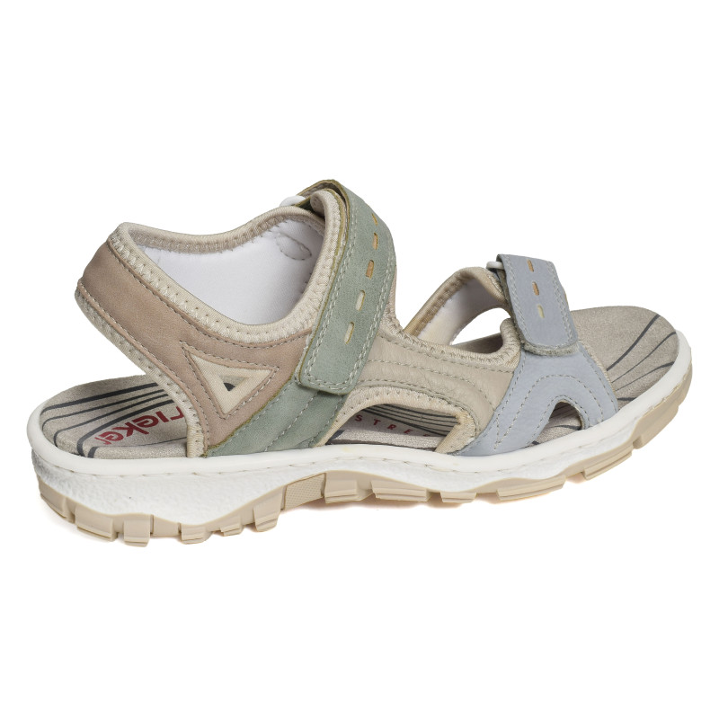 68866 Multicolore, Sandales plates Rieker
