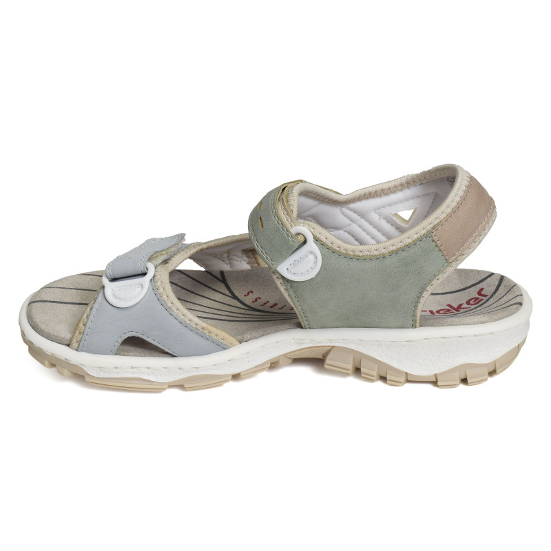 68866 Multicolore, Sandales plates Rieker