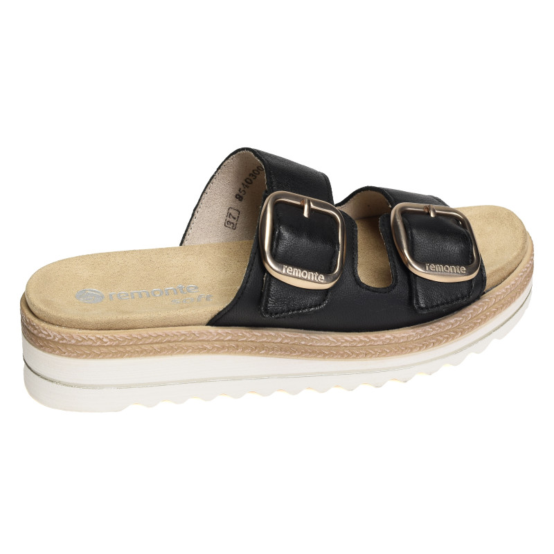 D0Q66 Noir, Mules Remonte