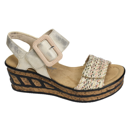 68172 Platine, Sandales compensées Rieker