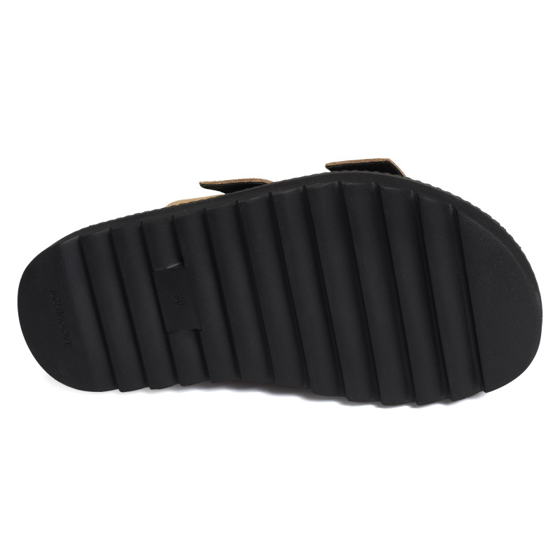 STELLA BUCKLE Tan, Mules Schmoove