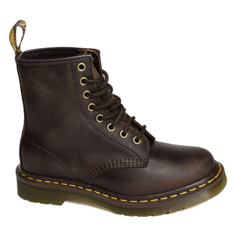 1460 CRAZY HORSE Marron, Boots Dr Martens
