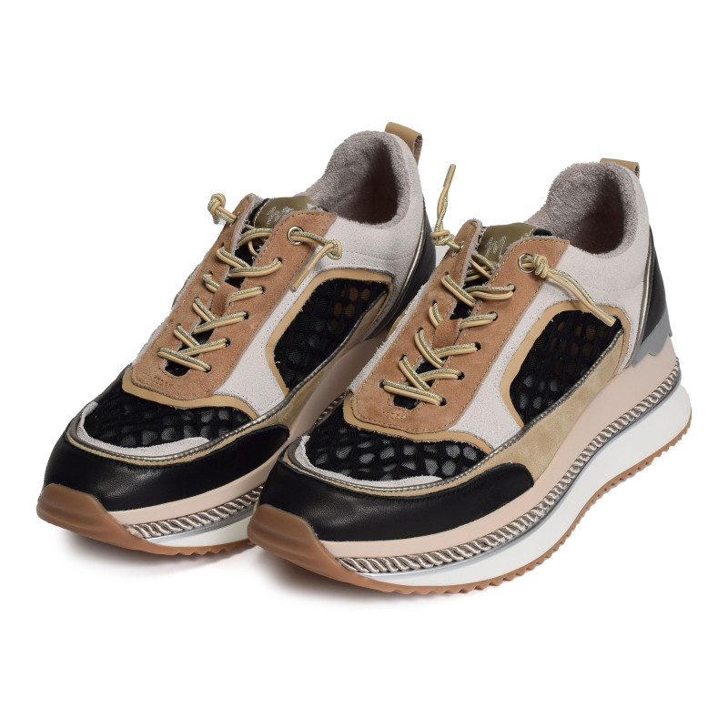ENON Noir Beige, Baskets running Mam'zelle