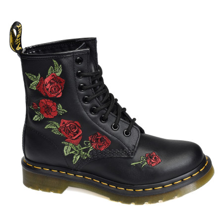 1460 VONDA Noir Rouge, Boots Dr Martens