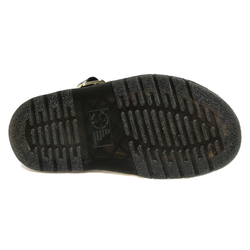 GRYPHON STRAP SANDAL Noir, Sandales plates Dr Martens