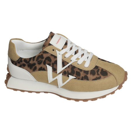 FLOW INITIALS Léopard, Baskets running Vanessa Wu