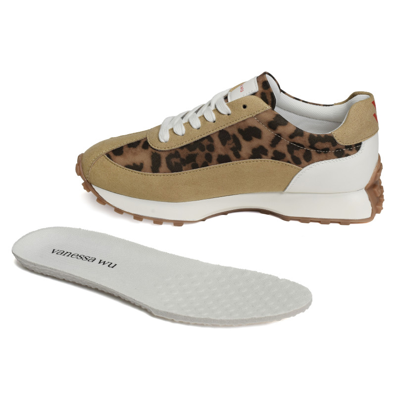 FLOW INITIALS Léopard, Baskets running Vanessa Wu