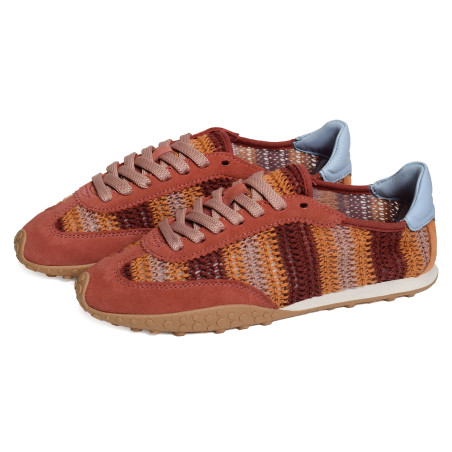 BRIDGE WOVEN Corail, Sneakers basses Hoff