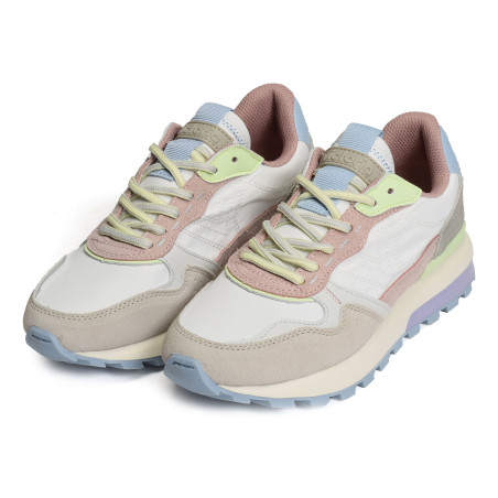 1156102 Blanc Multicolore, Baskets running Victoria