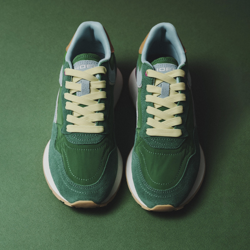 CITY DOPAMINE Vert, Baskets Mode Hoff