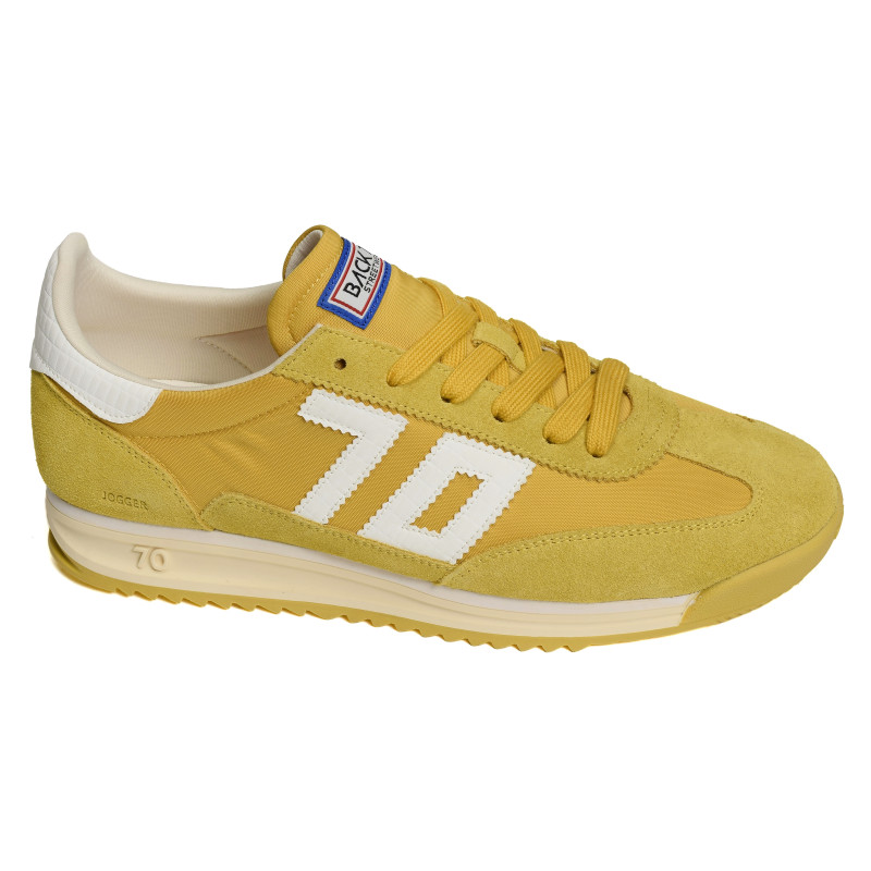 JOGGER NYLON MEN Jaune, Baskets running Back 70