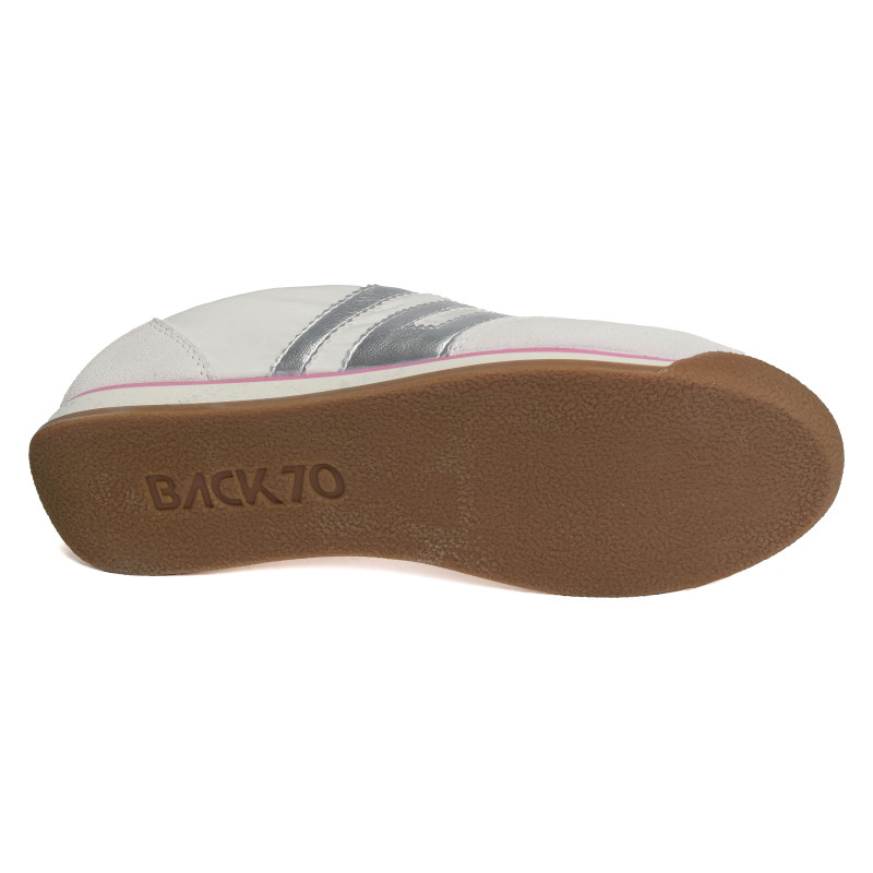 ROCKET COTTON Blanc Argent, Baskets Mode Back 70