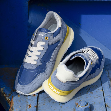 CITY RETRO Bleu, Baskets running Hoff