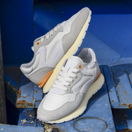 CITY RETRO Gris Clair, Baskets running Hoff