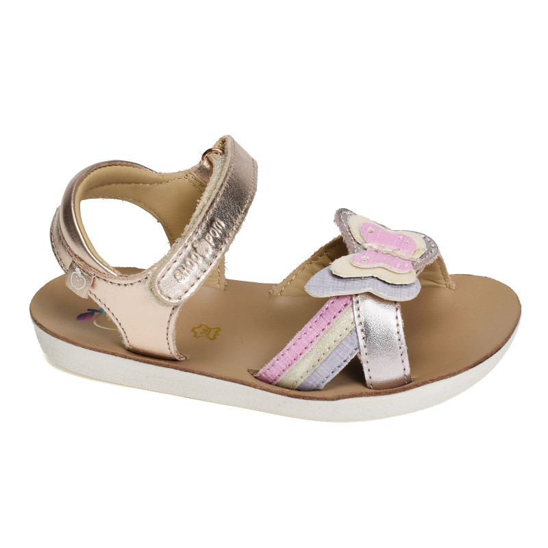 GOA FLY Rose Or, Sandales plates & Nu-Pieds Shoopom