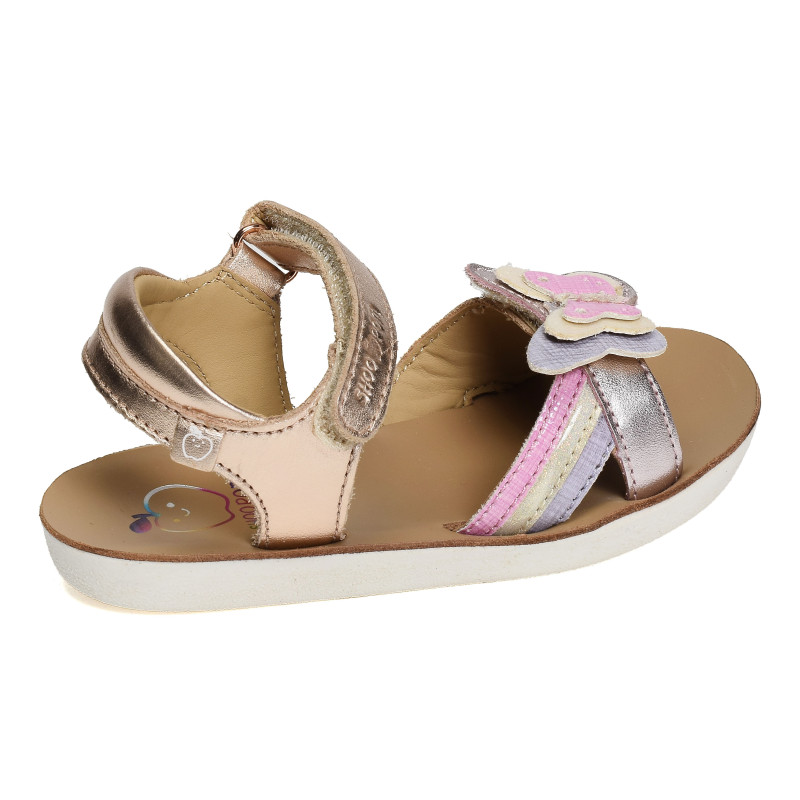 GOA FLY Rose Or, Sandales plates & Nu-Pieds Shoopom