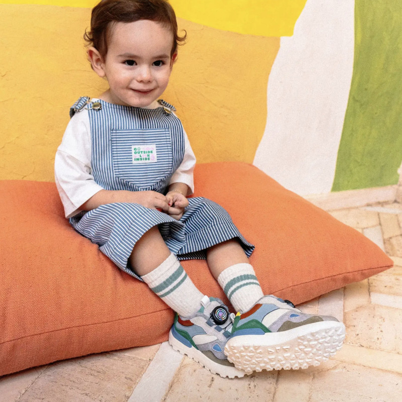 JOGGY ROLLY Gris Bleu, Baskets running Shoopom