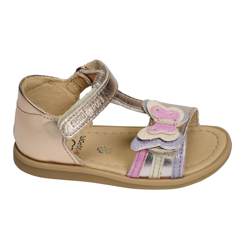 TITY FLY Rose Multicolore, Sandales plates & Nu-Pieds Shoopom