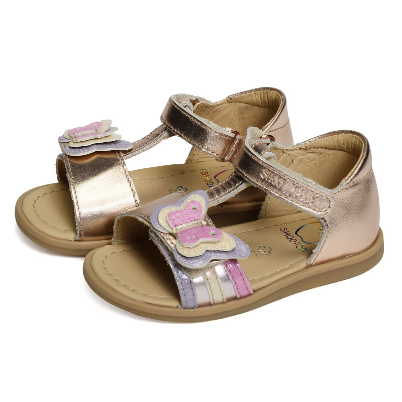 TITY FLY Rose Multicolore, Sandales plates & Nu-Pieds Shoopom