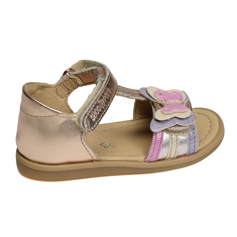 TITY FLY Rose Multicolore, Sandales plates & Nu-Pieds Shoopom