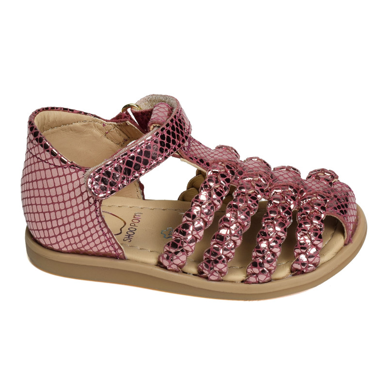 TITY WOWO Cerise, Sandales plates & Nu-Pieds Shoopom