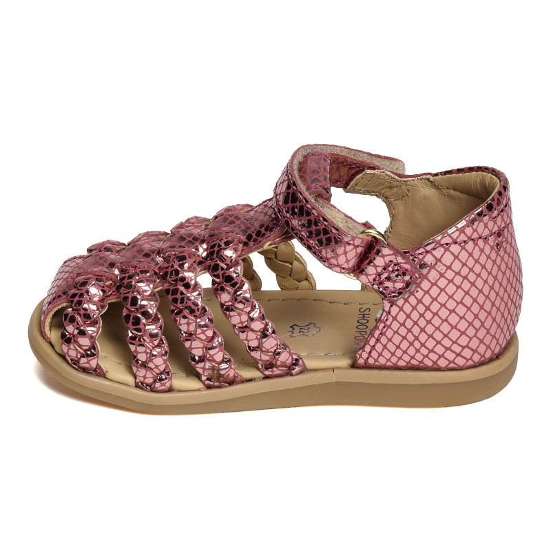 TITY WOWO Cerise, Sandales plates & Nu-Pieds Shoopom