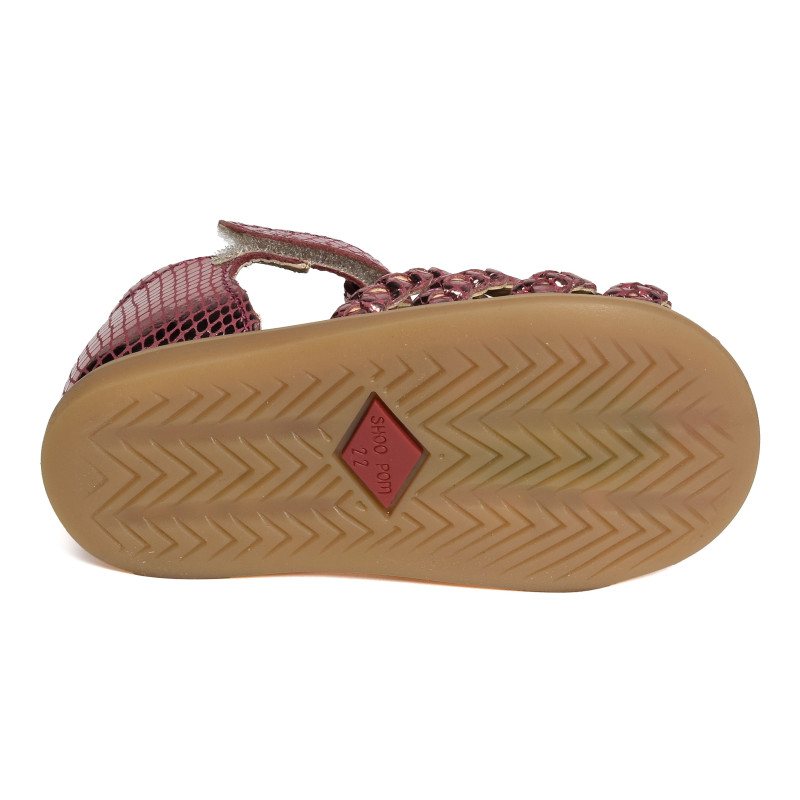 TITY WOWO Cerise, Sandales plates & Nu-Pieds Shoopom