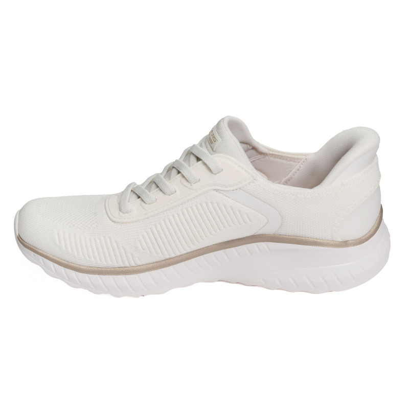 BOBS SQUAD CHAOS CURRENT MU Blanc Or, Slip-On Skechers