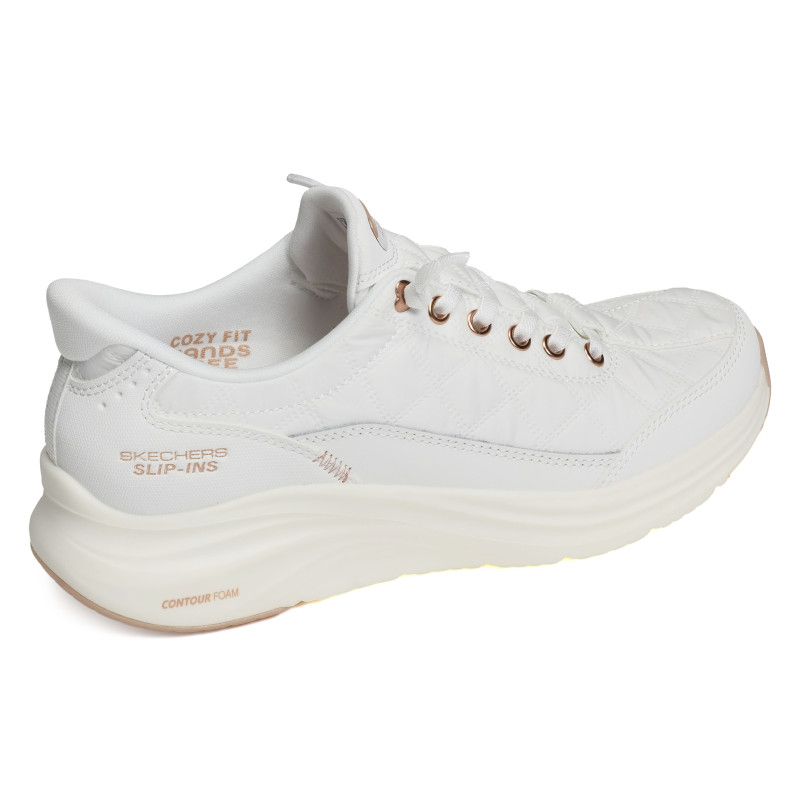 CONTOUR FOAM GOLDEN HOUR Blanc, Slip-On Skechers