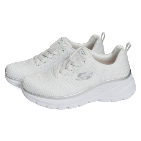 FASHION FIT Blanc, Baskets running Skechers