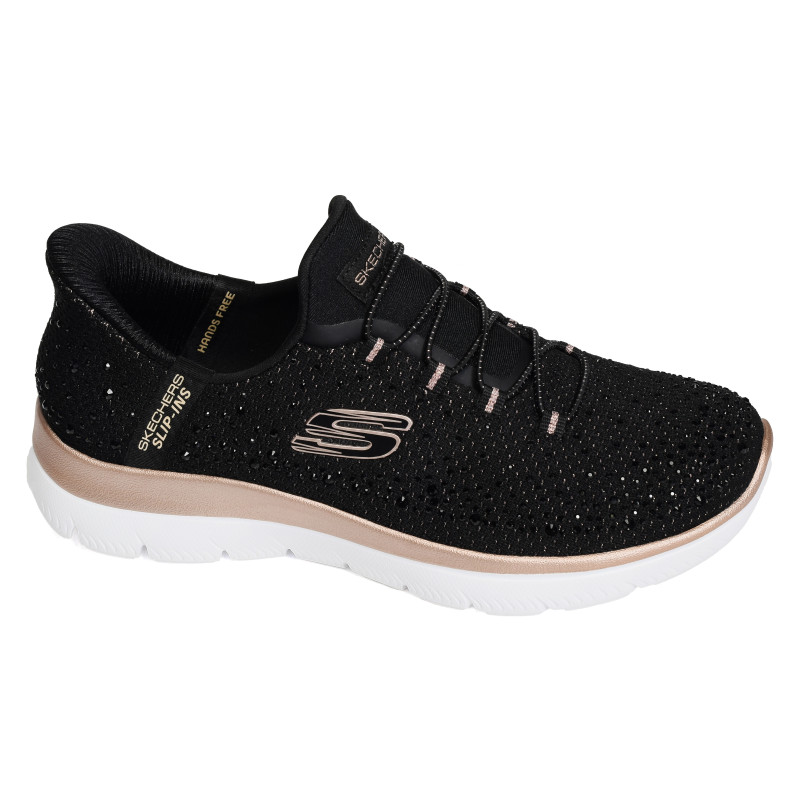 SUMMITS BRILLIANT SHINE Noir, Slip-On Skechers