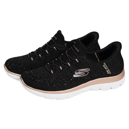 SUMMITS BRILLIANT SHINE Noir, Slip-On Skechers