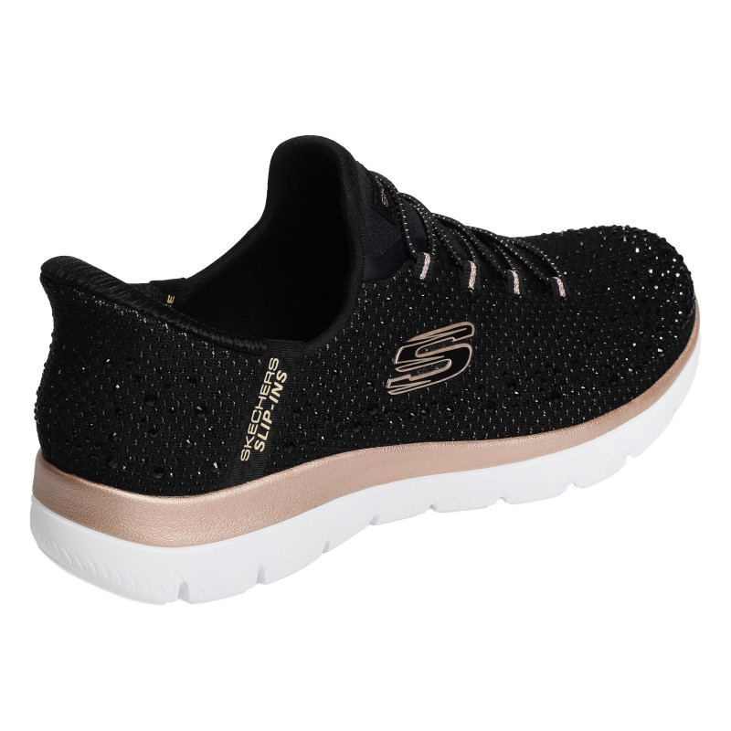 SUMMITS BRILLIANT SHINE Noir, Slip-On Skechers